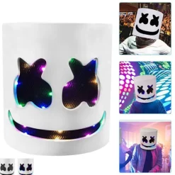 Mordely Marshmello DJ Mask Halloween Cosplay Mask> Masker