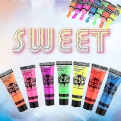 1morglow Glow-in-the-Dark Kropps- och Ansiktsmålning - Mode Halloween Makeup><noscript><img width=