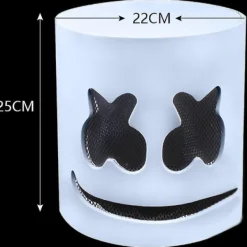 Musikfestival Dj Mask Marshmello Hjälm Cosplay Pro><noscript><img width=