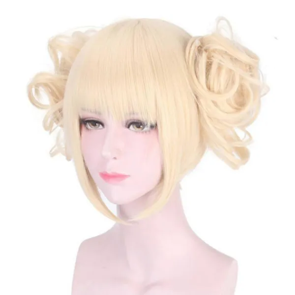 FMYSJ My Hero Academia Anime Toga Himiko Cosplay Blonda Peruker Lolita Kort Vågig Syntetisk Hår Hela Peruker Med Lugg Halloween Karneval Party Rekvisita (FMY) | Fyndiq> Peruker