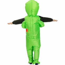 Unbranded Nabila Uppblåsbar Alien-dräkt för vuxna för Halloween, Cosplay, Snygg dräkt, Grön 150-190cm><noscript><img width=