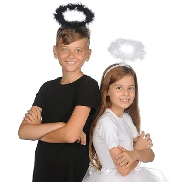 Ängel Halo Hårband Set - Extra Fjäder Ängel Halo Hårband - Ha> Huvudbonader
