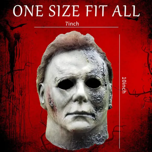 Noufun Michael Myers Mask för Vuxna, Halloween Mask Micheal Myers Ansikte - Halloween 2020> Masker