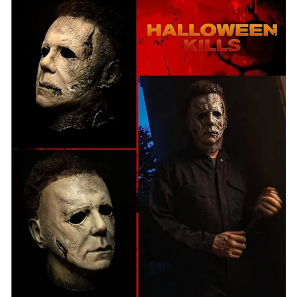 Noufun Michael Myers Mask för Vuxna, Halloween Mask Micheal Myers Ansikte - Halloween 2020> Masker