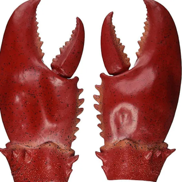 LAIQIANKUA Ny ankomst Latex rekvisita handskar trasiga jätte hummer klor krabba klo vuxen Halloween cosplay rekvisita 39cm> Tillbehör