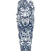 XiaoTeng OBS! SE STORLEK! Tillfällig Tatuering - 46 x 17 cm - skiss> Smink