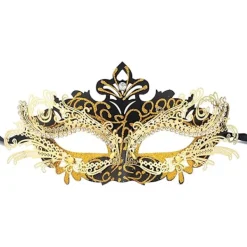 Ocean Venetiansk mask (svart guld), för maskerad och kostym, för> Masker