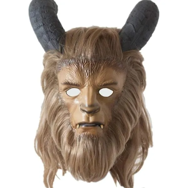 Odjursmask Odjurs Cosplay-mask med peruk för vuxna (TC) 53-63CM> Masker
