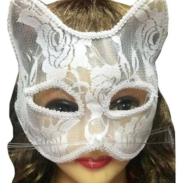 Olo Kvinnor Sexig Spetsräv Katt Ansiktsögonmask Jul Halloween Fest Nattklubb Shower Dans Rollspel Prop Sexig Cosplay 2021> Masker