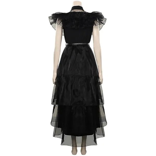CNMR Onsdag Addams Costume Dress Halloween Cosplay Party Costume zy 3XL> Dräkter