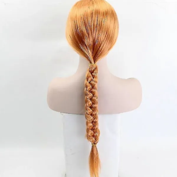 FMYSJ Orange Fiona Princess Cosplay Peruk 60cm - Långt Syntetiskt Hår för Kvinnor (FMY)> Peruker