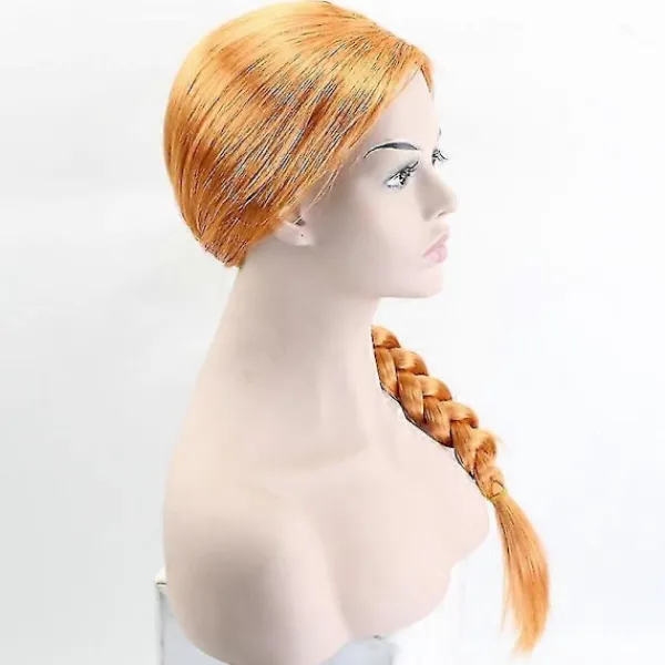 FMYSJ Orange Fiona Princess Cosplay Peruk 60cm - Långt Syntetiskt Hår för Kvinnor (FMY)> Peruker