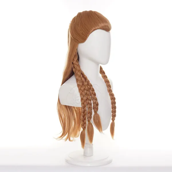 Original God Eloi cosplay peruk halvuppsatt hår tvinnad fläta styling peruk> Peruker