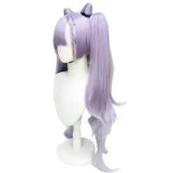 ATELA Original God Ting Neon Fast Rain sculpt klar peruk anime spel Carve clear cosplay dubbel hästsvans progressiva kattöron modellering 70cm><noscript><img width=