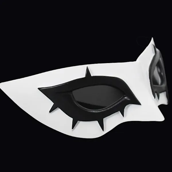 P5 Persona 5 Cosplay Kurusu Akira Joker Cosplay Peruk Mask Hår Peruk + Mask Halloween Fest Rollspel Cosplay Kostym 2 Delar Set> Tillbehör