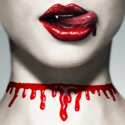 3-pack bloddrypande Halloween-fest choker-halsband vampyr Co> Tillbehör