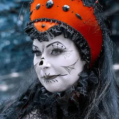 6-pack Dag för de döda Sockerkraniet Ansiktstemporär Tatuering Halloween Makeup Tatueringsdekaler för Halloween Maskeradfest><noscript><img width=