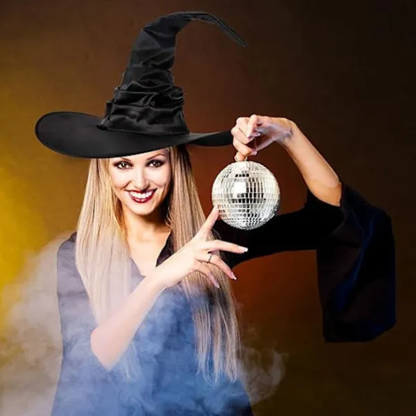4-pack Halloween Häxhatt Stor Trollkarlshatt för Halloweenfest Dekor Cosplay Kostymtillbehör> Huvudbonader