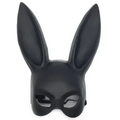 2-pack Halloween rekvisita maskerad cosplay kaninmask fest halv ansikte vuxen kanintjej> Masker