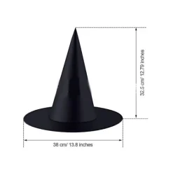 10-pack Häxhattar Halloween Svart Häx Hängande Hatt Svart Hatt Häxhatt Halloween Julfest> Huvudbonader