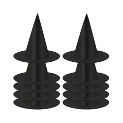 10-pack Häxhattar Halloween Svart Häxa Hängande Hatt Svart Hatt Häxhatt Halloween Julparty[ca]> Dräkter