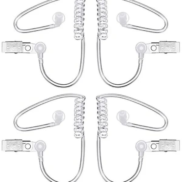 4-pack Spy Öronproppar Leksaker Säkerhetsheadset Öronpropp Agent Spy Öronpropp Kostymrekvisita Snap On Ersättningsakustisk Slang För 2-vägs Radio Audioheadset | Fyndiq> Tillbehör