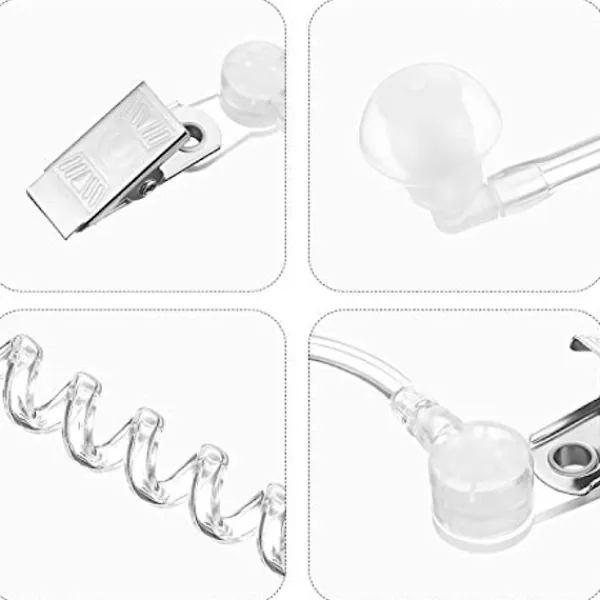 4-pack Spy Öronproppar Leksaker Säkerhetsheadset Öronpropp Agent Spy Öronpropp Kostymrekvisita Snap On Ersättningsakustisk Slang För 2-vägs Radio Audioheadset | Fyndiq> Tillbehör