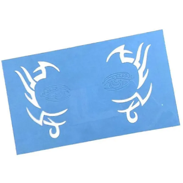 BraVärde 2-5-pack Återanvändbara Ansiktsmålningsschabloner Kroppsmålningsmall 4-lingling} 2 Pcs> Smink