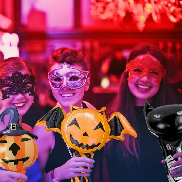 3-pack vuxen/barn skrikmasker, Halloween skräckmasker, dödskalle Co> Masker