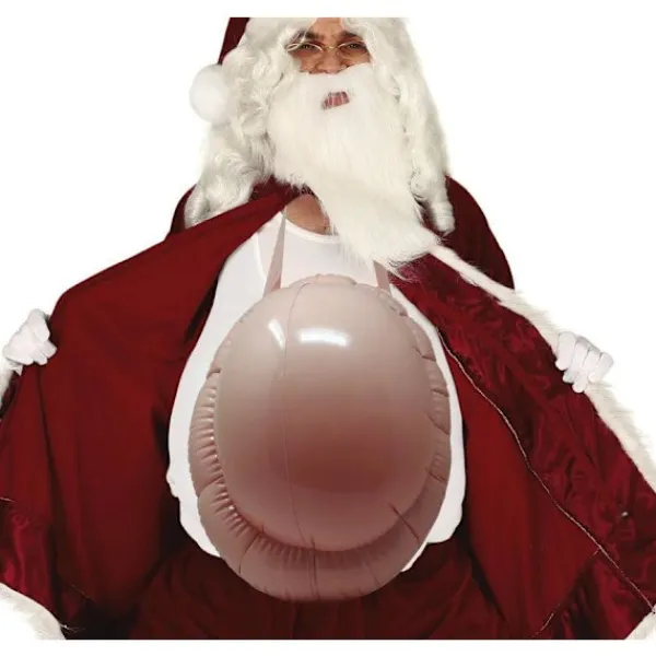 (Paket med 1) 36 x 25cm Uppblåsbar Tomtemage - Juldräkt> Tillbehör