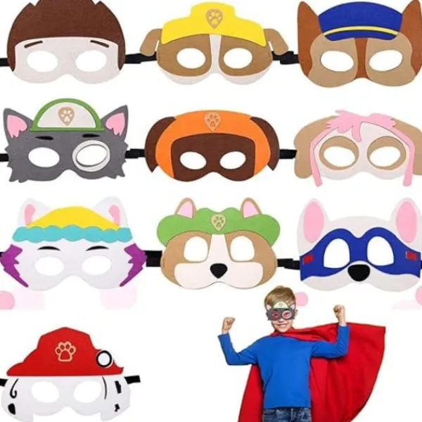 Paw Patrol Hund Leksaker, Filt Mask, Barn Djur Mask, Valp Fest Masker> Masker