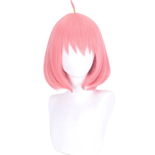 pc SPY×FAMILY Ania Fudge Rosa Bobo Cos Peruk Kostym Spela Halloween Maskerad> Peruker