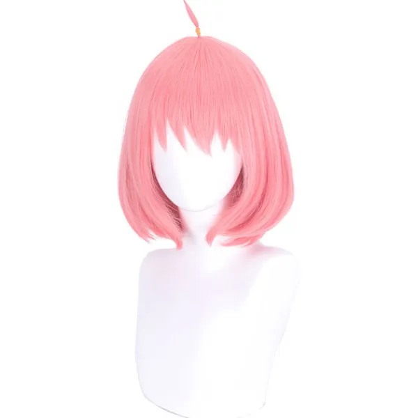 pc SPY×FAMILY Ania Fudge Rosa Bobo Cos Peruk Kostym Spela Halloween Maskerad> Peruker