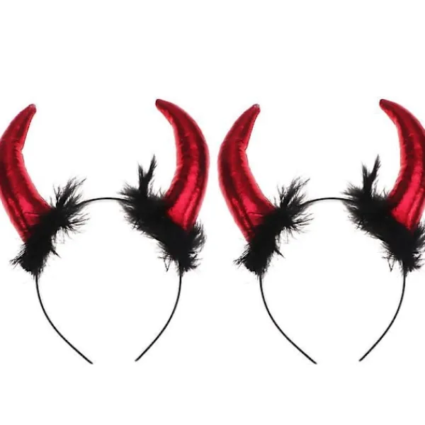 2pcs Horn Headband> Huvudbonader