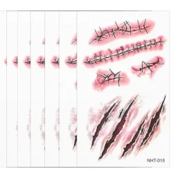 30pcs Horror Halloween Sticker Lifelike Halloween Decorative Stickers For Party> Smink