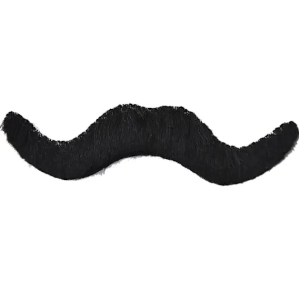 HEET 12PCS Set Män Svart Fake Mustasch Mustasch Roligt skägg> Tillbehör