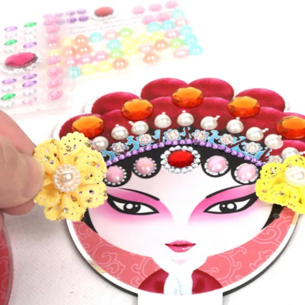 unbranded Peking Opera Style Klassisk Drama Ansiktssminkning Spegel Kit DIY kosmetiska speglar D> Smink