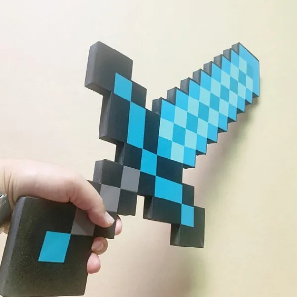 Perfekt Minecraft diamant svärd animation rekvisita svärd leksaksmodell 1 st - Perfekt gul> Tillbehör