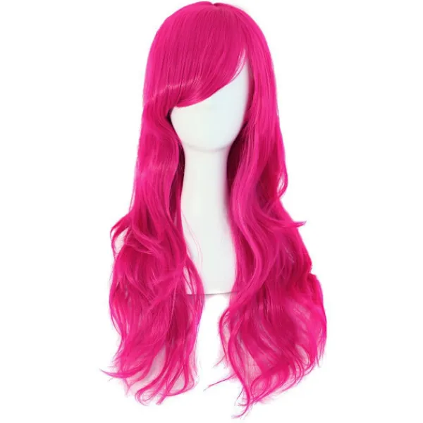 Peruk Anime lång lockig peruk 70CM (Peachblow)> Peruker