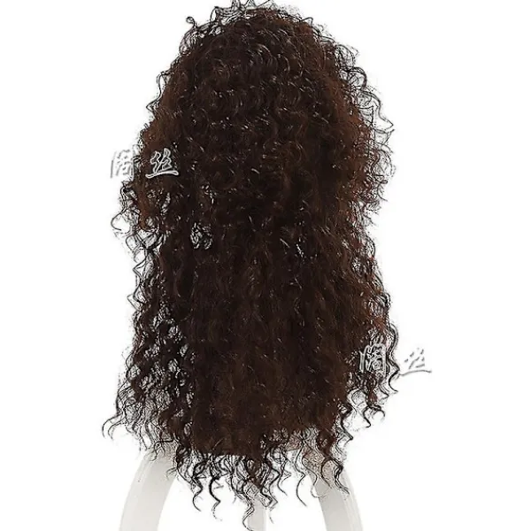 Peruk för Bellatrix Lestrange, Lång Brun Blandad Vågig, Värmebeständig Cosplay Kostym Peruk + Perukmössa> Peruker
