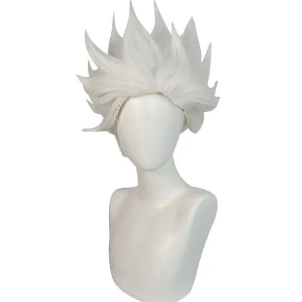 Peruk för Ursula Cosplay, Vit Kort Hår för Vuxna Kvinnor Män Halloween Kostym Rekvisita Cosplay Rollspel Peruker> Peruker