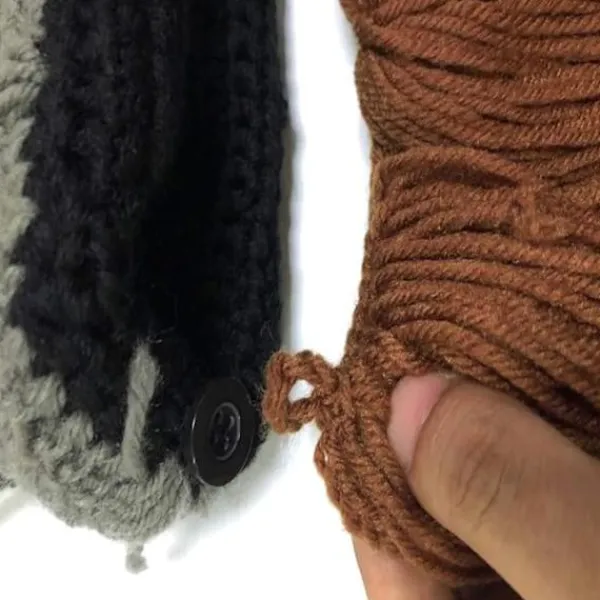 Peruk Skägg Mössor Handgjorda Stickade Varma Vinterkepsar Ski Funny Mask Beanie fo> Huvudbonader