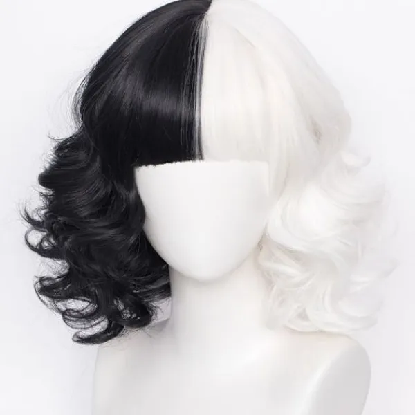 Peruker Cruella De Vil Kuila Cosplay - i lager> Peruker