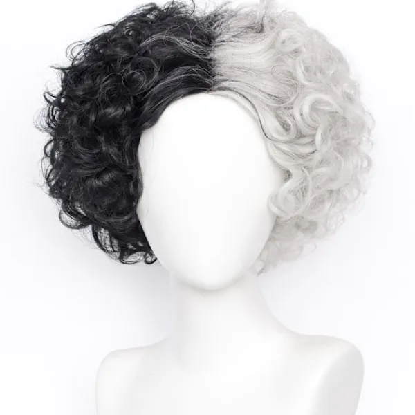 Peruker Cruella De Vil Kuila Cosplay W> Peruker