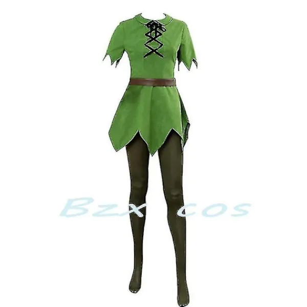 Peter Pan Cosplay Anime Costume Green Elf Uniform Dresses Boys Girls Halloween Carnival Costume Fancy Dress Suit Men -a L Men> Dräkter