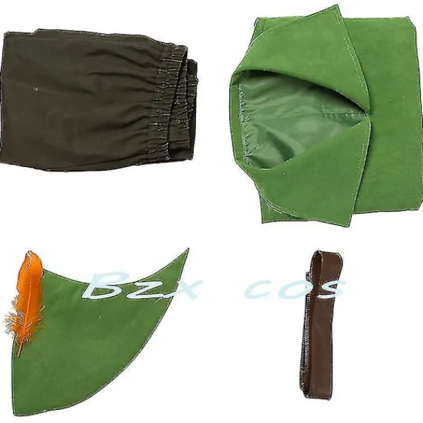 Peter Pan Cosplay Anime Costume Green Elf Uniform Dresses Boys Girls Halloween Carnival Costume Fancy Dress Suit Men -a L Men> Dräkter