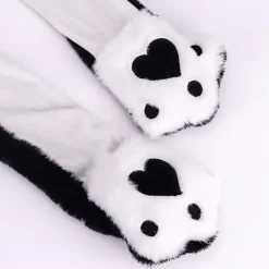 Pingvin plyschmössa med rörliga öron som hoppar upp och ner, rolig hatt för julfest, cosplay-presenter><noscript><img width=