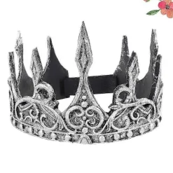 Plast Tiara Krona Män Kungakrona Vuxen Halloweenkrona Mjukt Hårband Kostym Huvudbonad><noscript><img width=