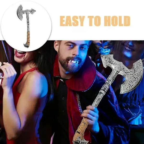 Plastmaterial Livsliknande Simulerad Falsk Yxa Rekvisita Kostymtillbehör Scenföreställning Dekor Halloween Cosplay Prydnadskostymer> Tillbehör