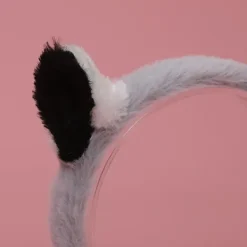 Plushdjur Lemur Öron Huvudbonad Lolita Huvudbonad Lång Svans Päls Hårband><noscript><img width=